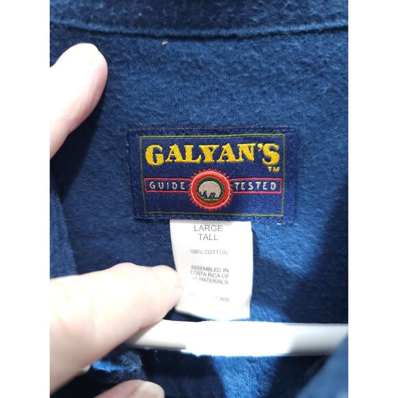 Galyans Guide Blue Cotton Shirt Size Large Tall, For Adventurous Comfort - Picture 3 of 9